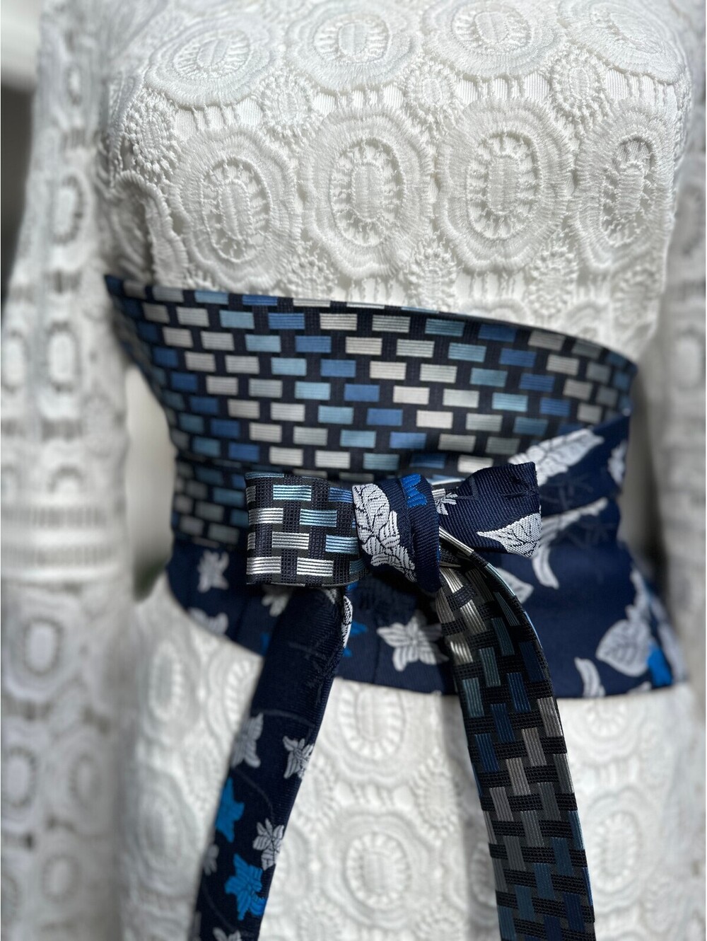 Upcycled Vintage Obi Belt | Corset Waist Wrap | OOAK | OS |